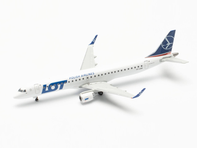 herpa wings 1/500 (ダイキャスト製) E195 LOTポーランド航空 SP-LNM