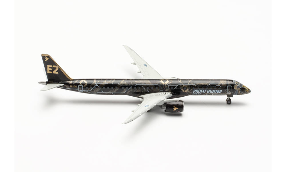 herpa wings 1/500 (ダイキャスト製) E195-E2 エンブラエルハウスカラー “Tech Lion” PR-ZIQ
