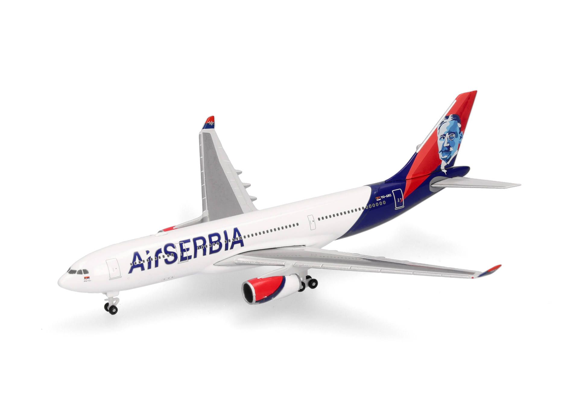 herpa wings 1/500 (ダイキャスト製) A330-200 エア・セルビア "Mihajlo Pupin" YU-ARC