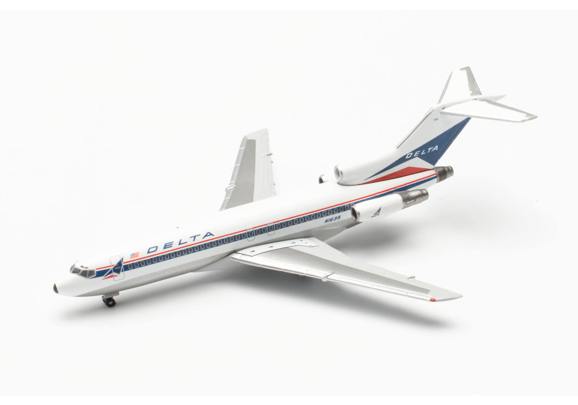 herpa wings 1/500 (ダイキャスト製) 727-100 デルタ航空 N1635