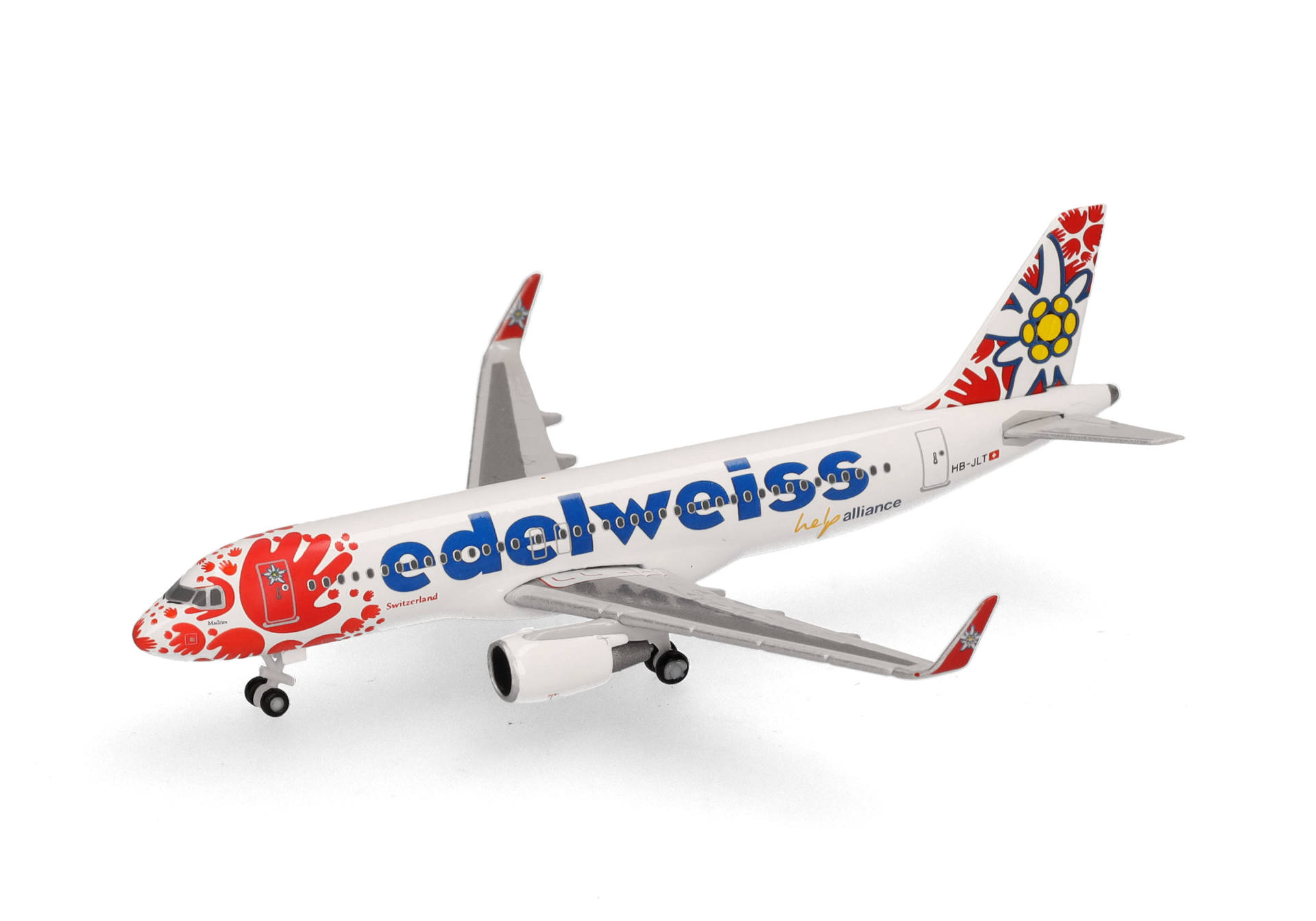 herpa wings 1/500 (ダイキャスト製) A320 エーデルワイス航空 “help