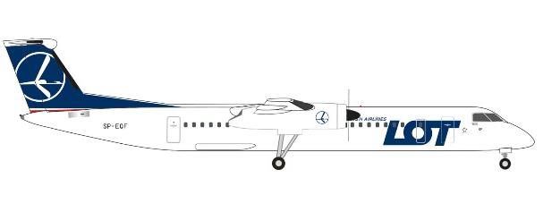 herpa wings 1/500 (ダイキャスト製) Q400 LOTポーランド航空 SP-EQF