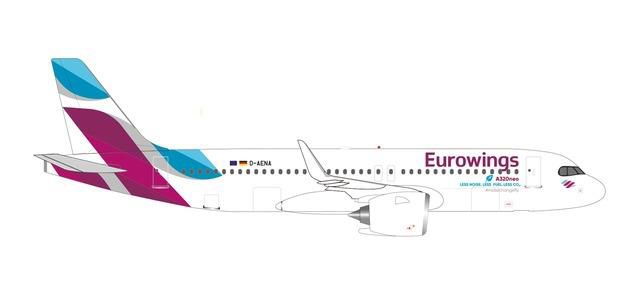 herpa wings 1/500 (ダイキャスト製) A320neo ユーロウイングス D-AENA