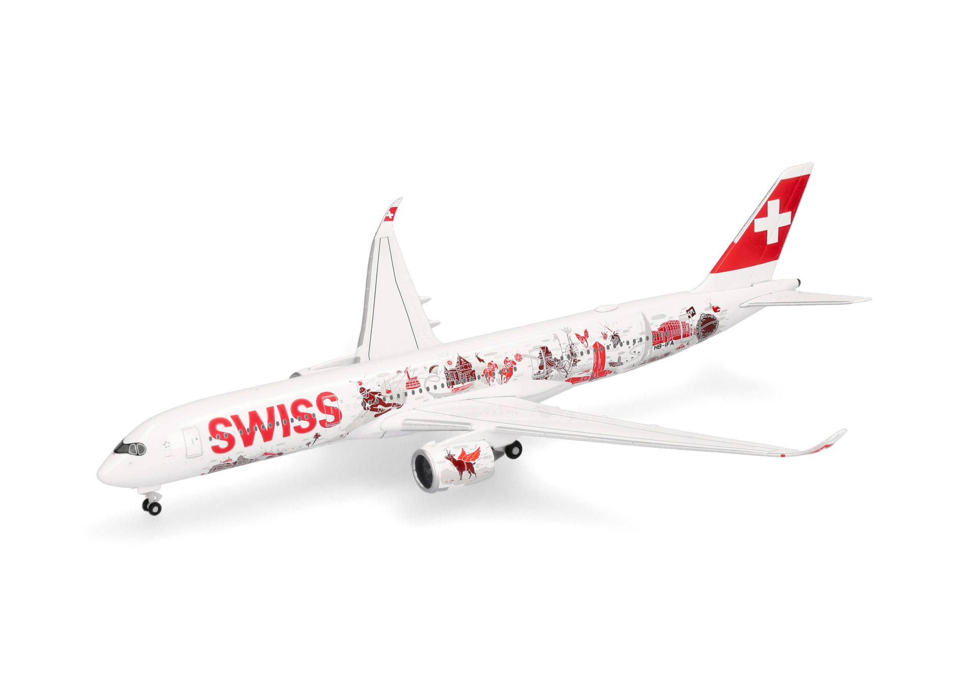 herpa wings 1/500 (ダイキャスト製) A350-900 スイスインターナショナルエアラインズ 