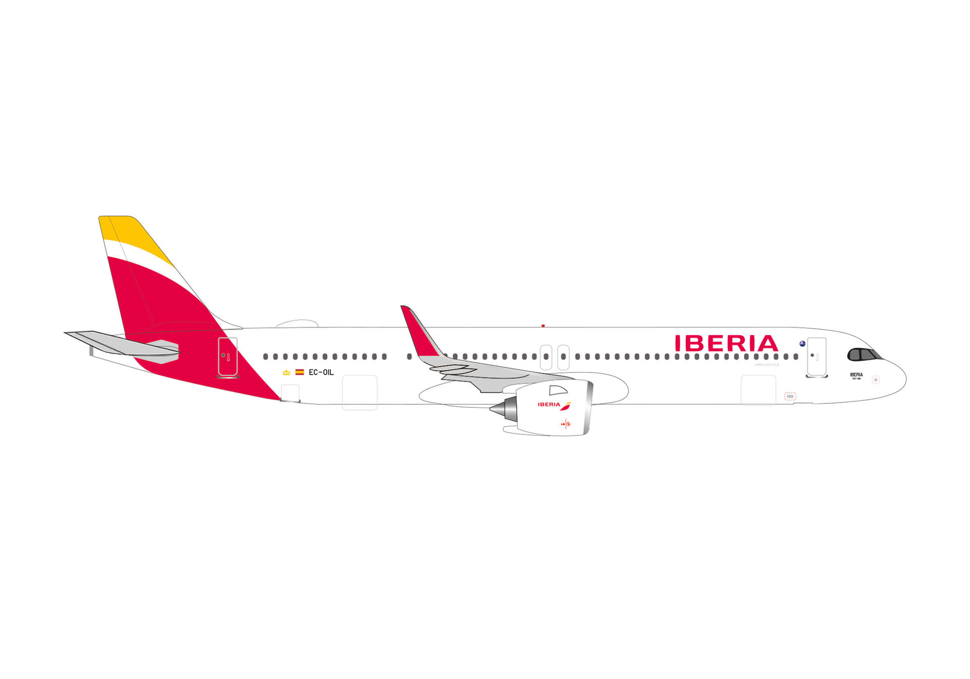 [予約]herpa wings 1/500 (ダイキャスト製) A321XLR イベリア航空 "1927-1939" EC-OIL
