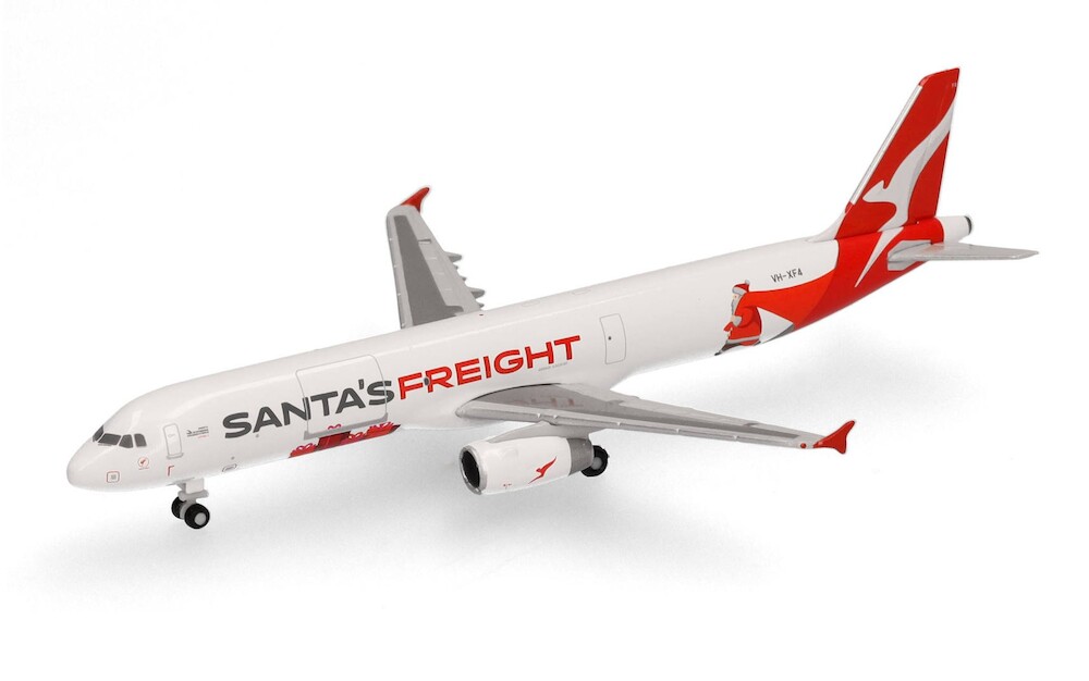 herpa wings 1/500 (ダイキャスト製) A321P2F カンタス・フレート "Santa's Freight" VH-XF4