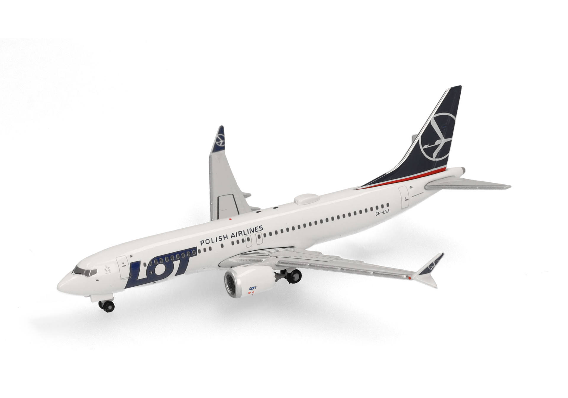 herpa wings 1/500 (ダイキャスト製) 737 MAX 8 LOTポーランド航空 SP-LVA