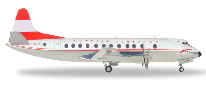 herpa wings 1/200 ヴァイカウント 800 オーストリア航空 OE-LAH "Anton Bruckner"