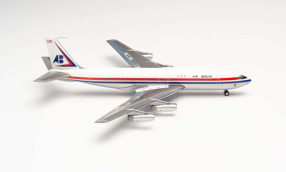 herpa wings 1/200 (ダイキャスト製) 707-300 エアベルリン USA N763AB