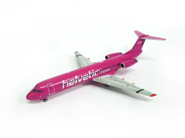 herpa wings 1/200 Fokker 100 ヘルベティック航空 HB-JVC
