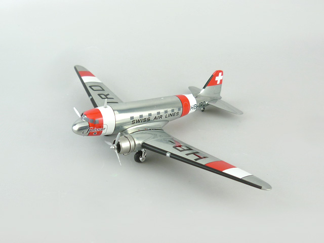 herpa wings 1/200 DC-3 スイス航空 neutrality color scheme HB-IRO