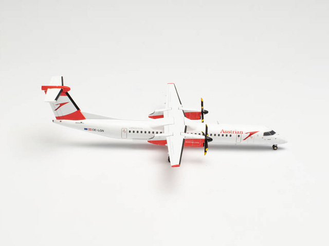 herpa wings 1/200 Q400 オーストリア航空 New Colors OE-LGN