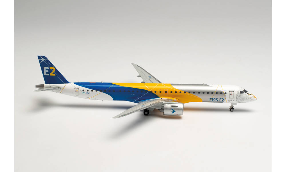 herpa wings 1/200 (プラスチック製) E195-E2 エンブラエル “Profit Hunter - Golden Eagle” PR-ZIJ