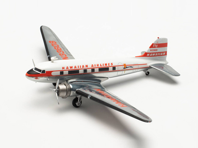 herpa wings 1/200 DC-3 ハワイアン航空 "Viewmaster" N33608
