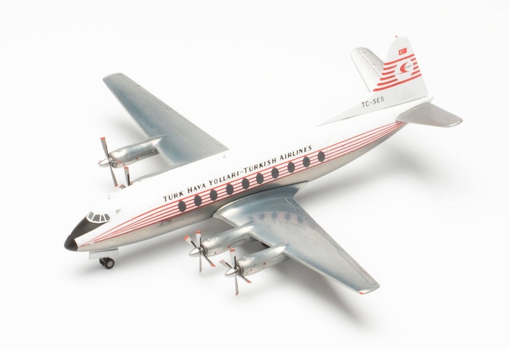 herpa wings 1/200 Vickers Viscount 700 ターキッシュ エアラインズ TC-SES