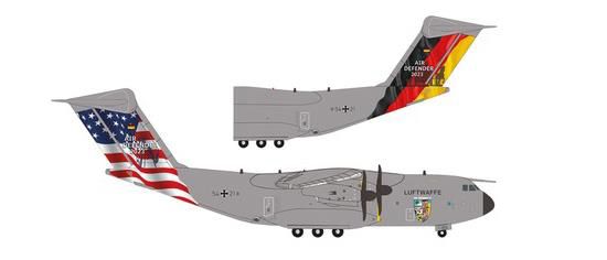 ミニカー　1/200 A400M ドイツ空軍 LTG 62 “Air Defender 2023” 54+21 [HE572965] herpa wings 1/200 A400M ドイツ空軍 LTG 62 “Air Defender 2023