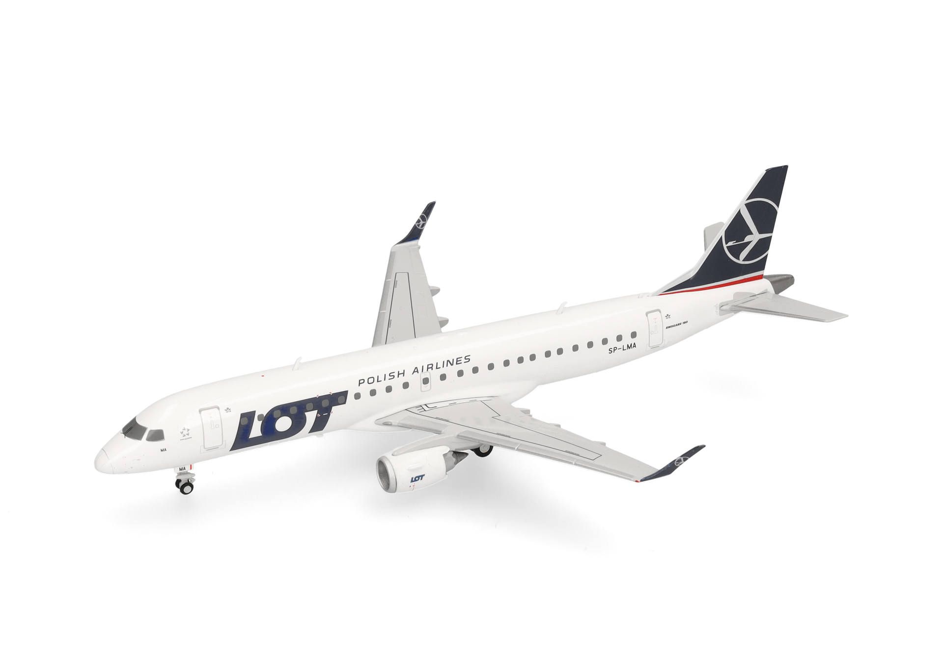 herpa wings 1/200 (プラスチック製) E190 LOTポーランド航空 SP-LMA