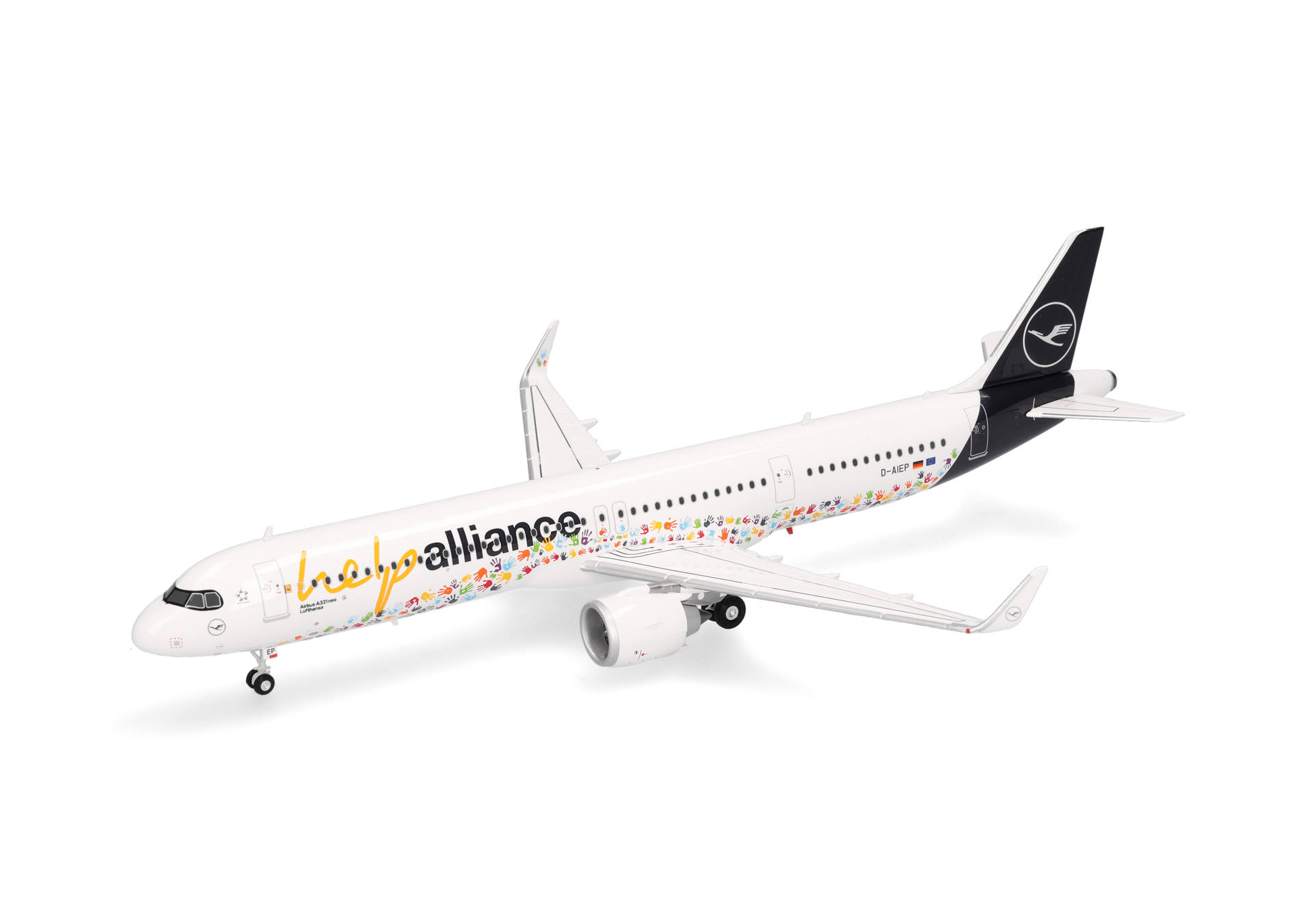herpa wings 1/200 (プラスチック製) A321neo ルフトハンザ航空 "Help Alliance" D-AIEP