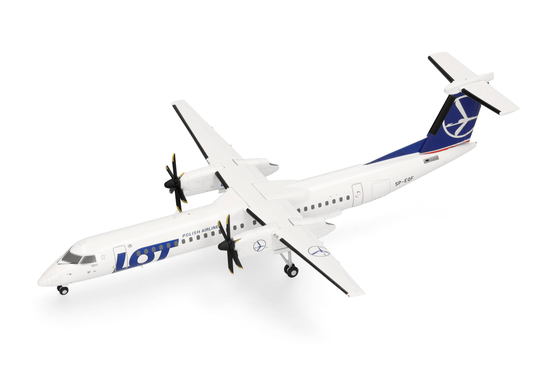 herpa wings 1/200 (ダイキャスト製) Q400 LOTポーランド航空 SP-EQF
