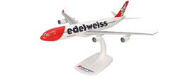 herpa wings 1/200 (プラスチック製) A340-300 エーデルワイス航空 HB-JMC “Flumserberg” ※スナップフィット