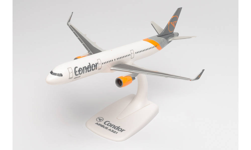 herpa wings 1/200 (snap) A321 コンドル航空 D-AIAG ※プラスチック製、スナップフィット