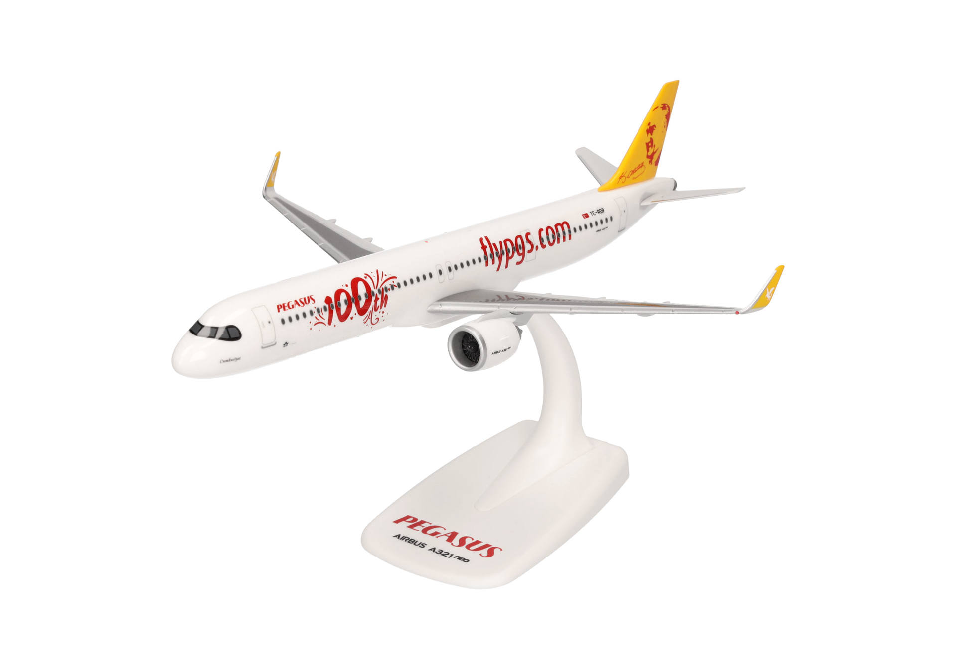 herpa wings 1/200 (プラスチック製) A321neo ペガサス航空"100th" "Cumhuriyet" TC-RDP ※スナップフィット