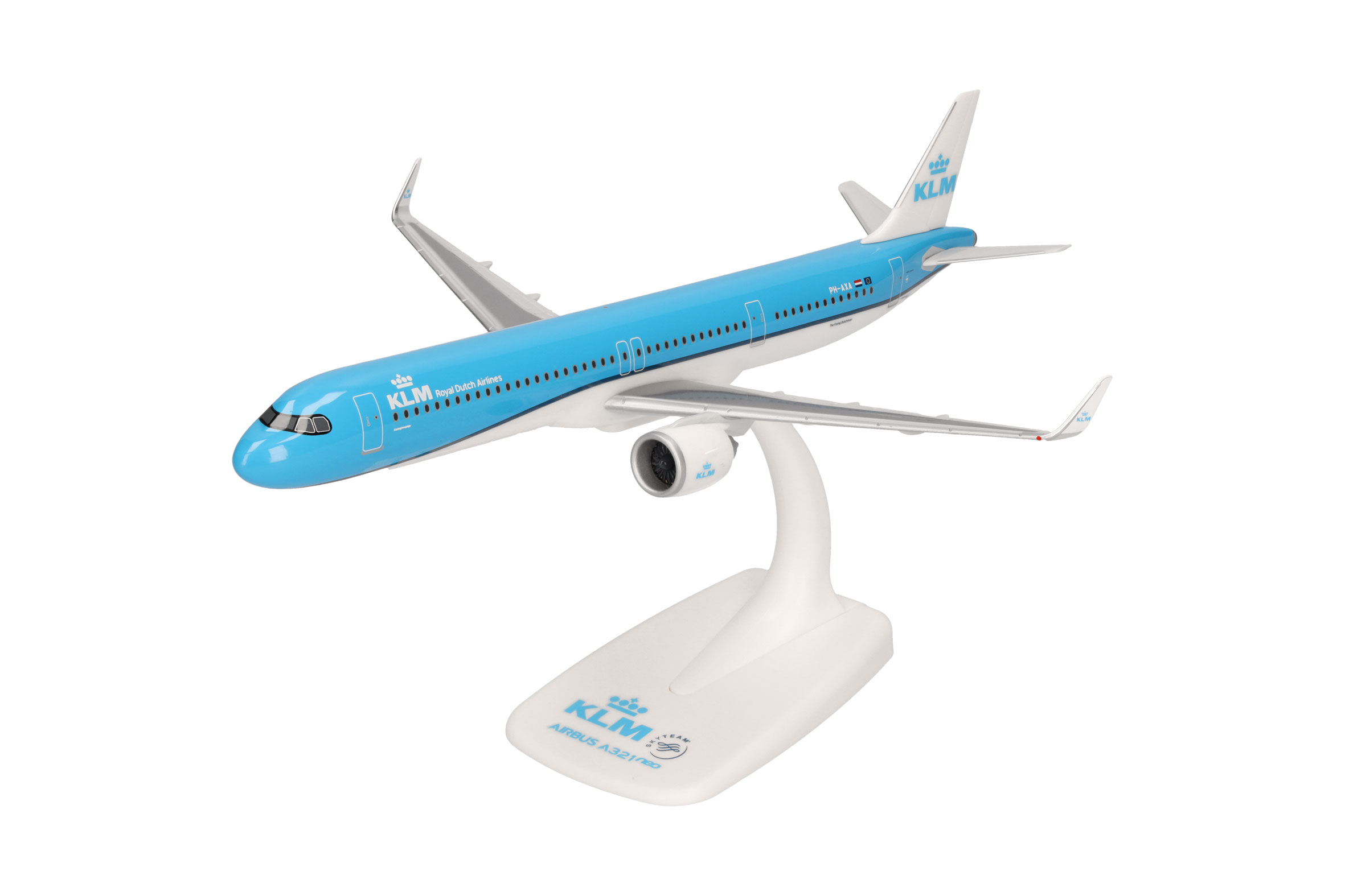 Aviationtags 4枚セット 予約]herpa wings 1/200 (プラスチック製) A321neo KLMオランダ