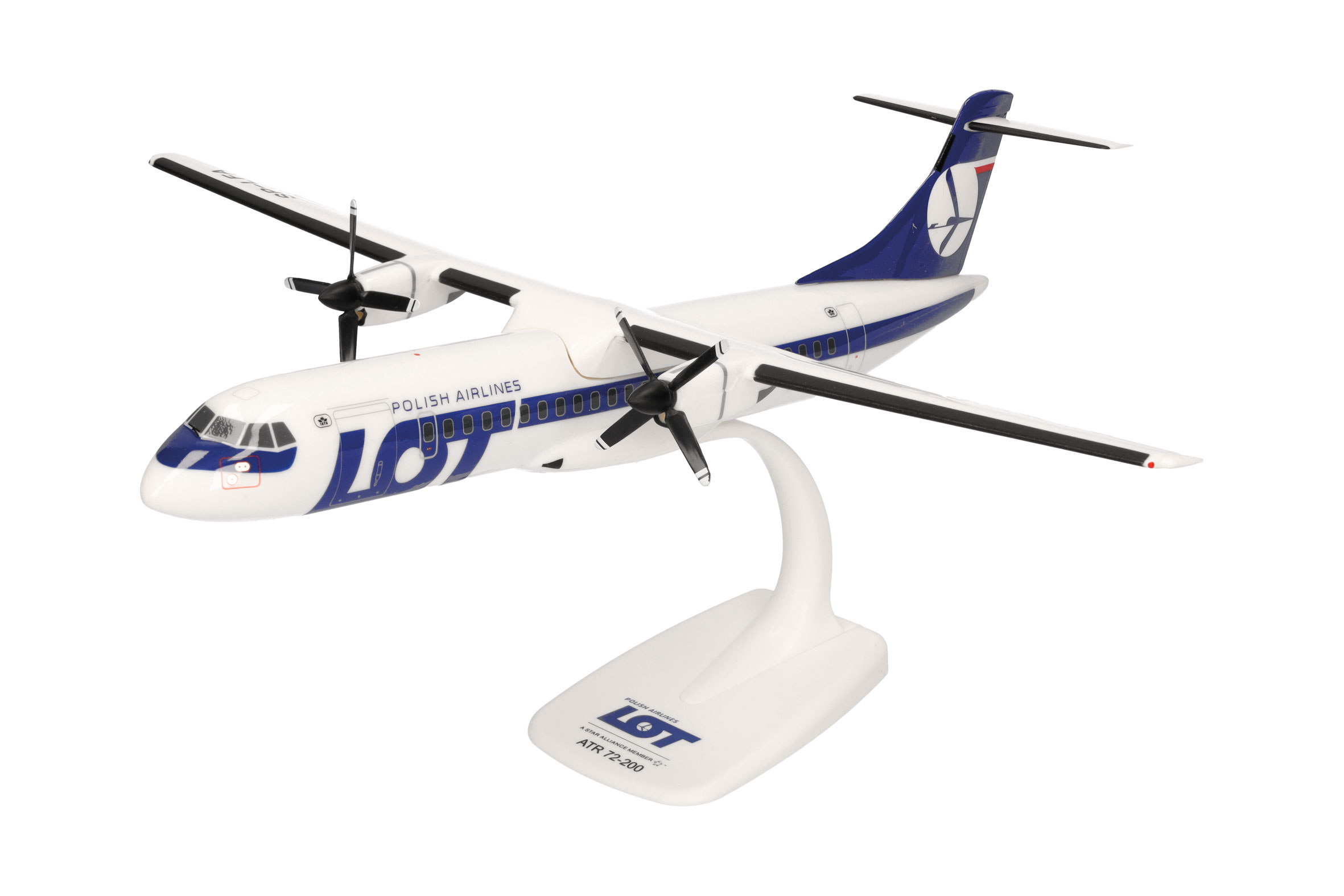 herpa wings 1/100 (プラスチック製) ATR-72-200 LOTポーランド航空 SP-LFA  ※スナップフィット