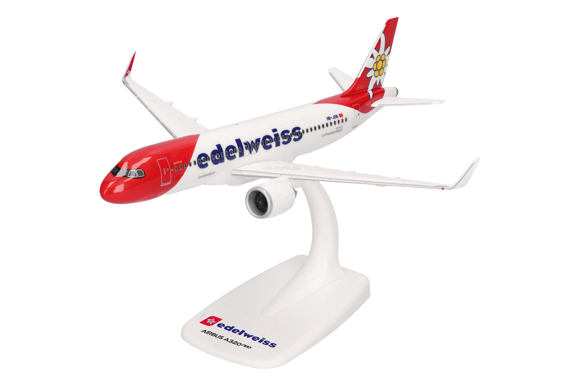 [予約]herpa wings 1/200 (プラスチック製) A320neo エーデルワイス航空 "Hoch-Ybrig" HB-JDB ※スナップフィット