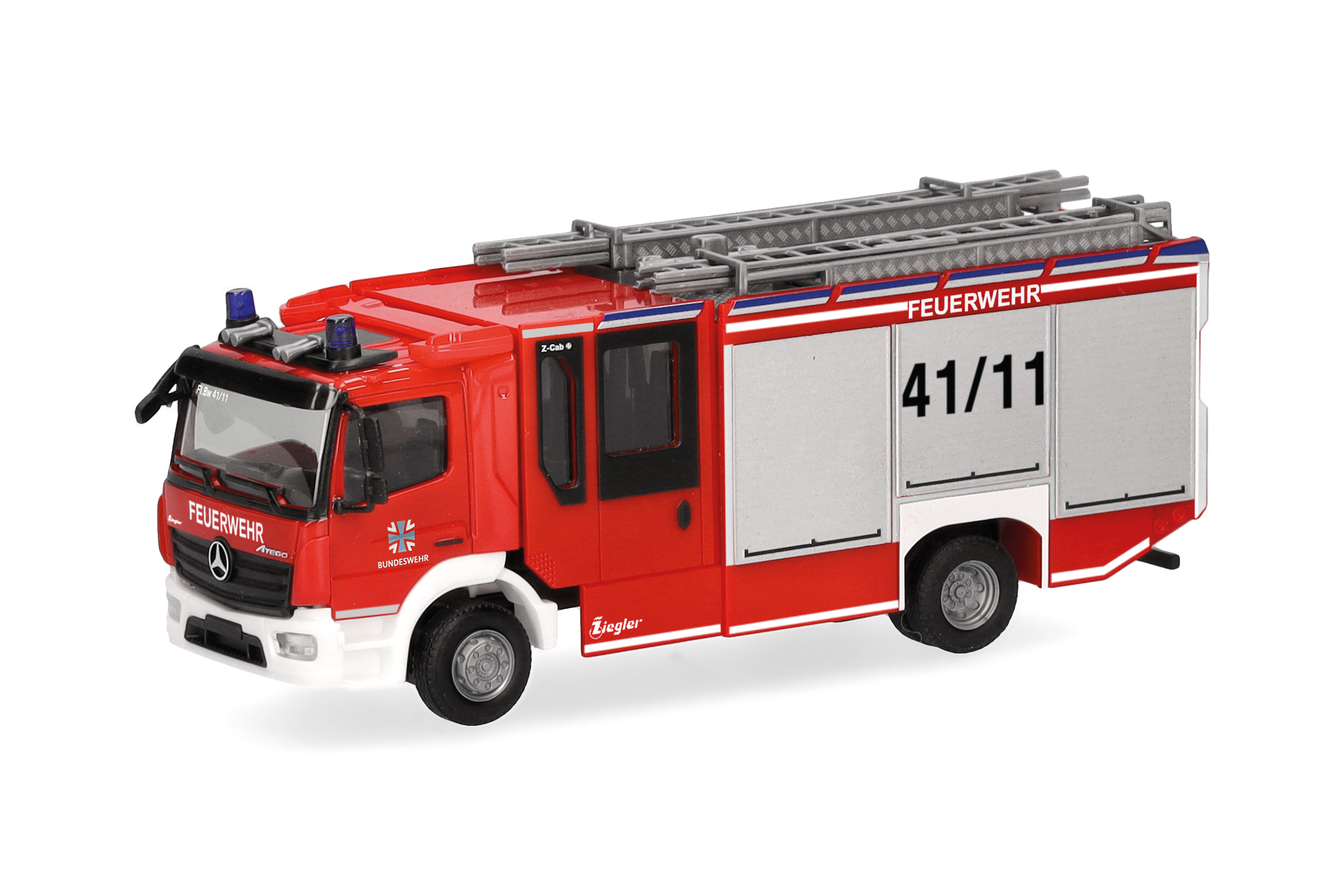 [予約]herpa Cars&Trucks 1/87 (プラスチック製) メルセデスベンツ アテゴ’13 Z-キャブ "連邦軍/消防車"