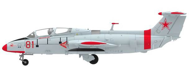 herpa wings 1/72 (プラスチック製) L-29 Delfin ソ連空軍 第59訓練連隊 スラブゴロド空軍基地 1980 #81 レッド