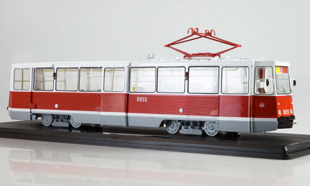 herpa Cars&Trucks 1/43 Tram KTM-5M3 ホワイト/レッド
