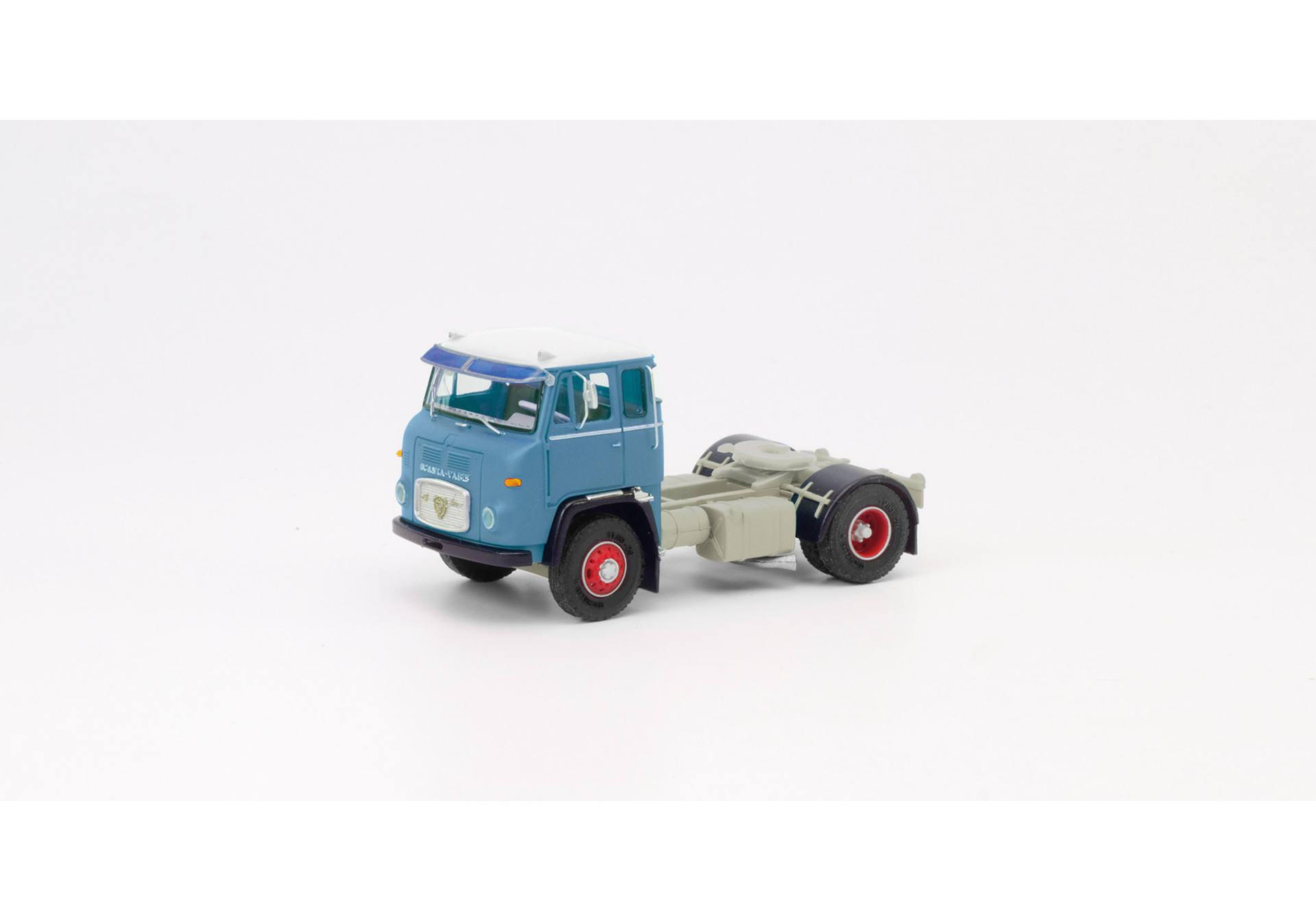 herpa Cars&Trucks 1/87 スカニア LB 76 リジッドトラクター 2軸 ピジョンブルー/ホワイトルーフ