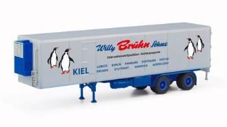 [予約]herpa Cars&Trucks 1/87 冷蔵ボックストレーラー "Willy Bruhn Söhne"