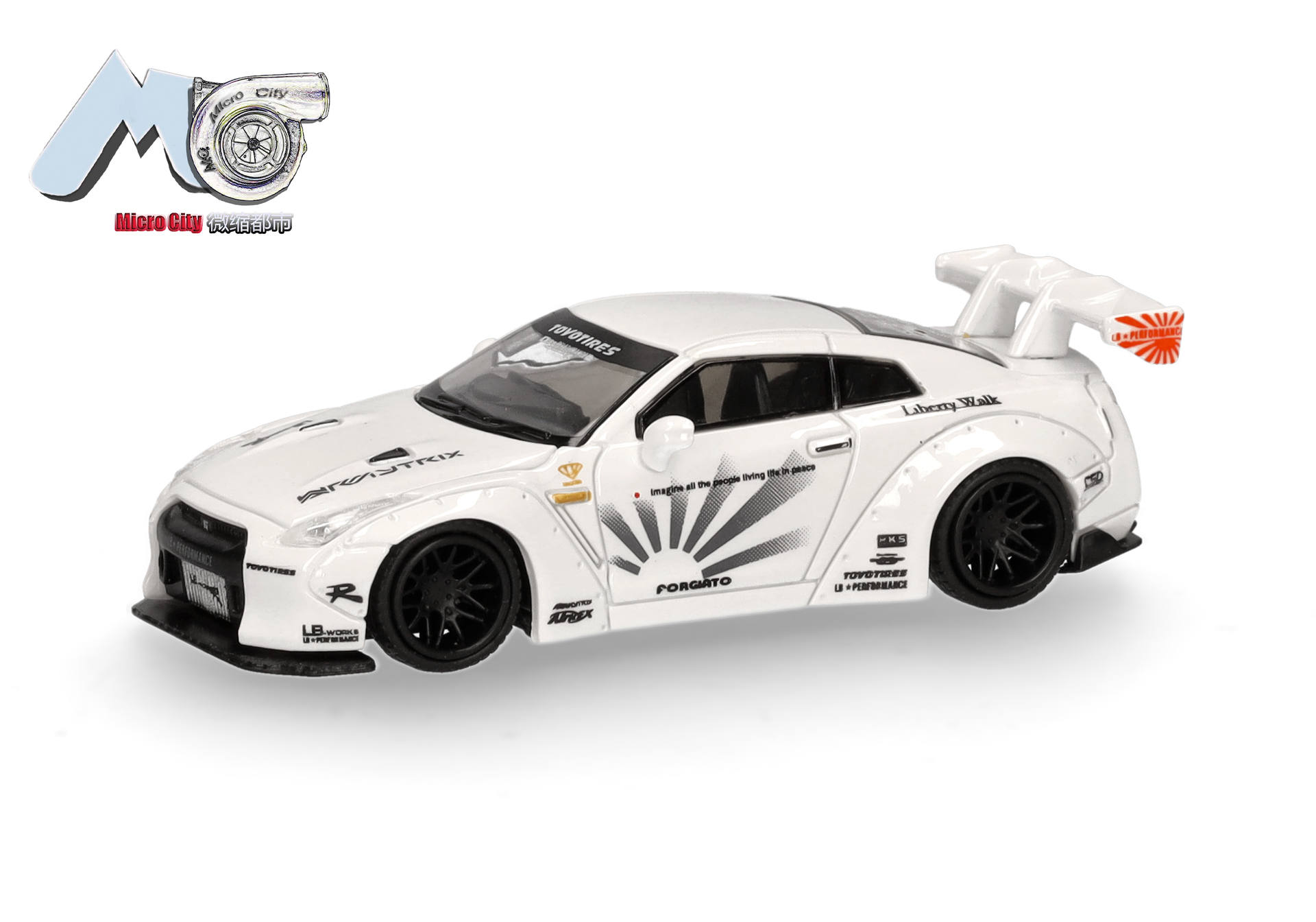 ※受注中止※[予約]herpa Cars&Trucks 1/87 (プラスチック製) MicroCity Nissan GTR 35 (2007-2012) ホワイト