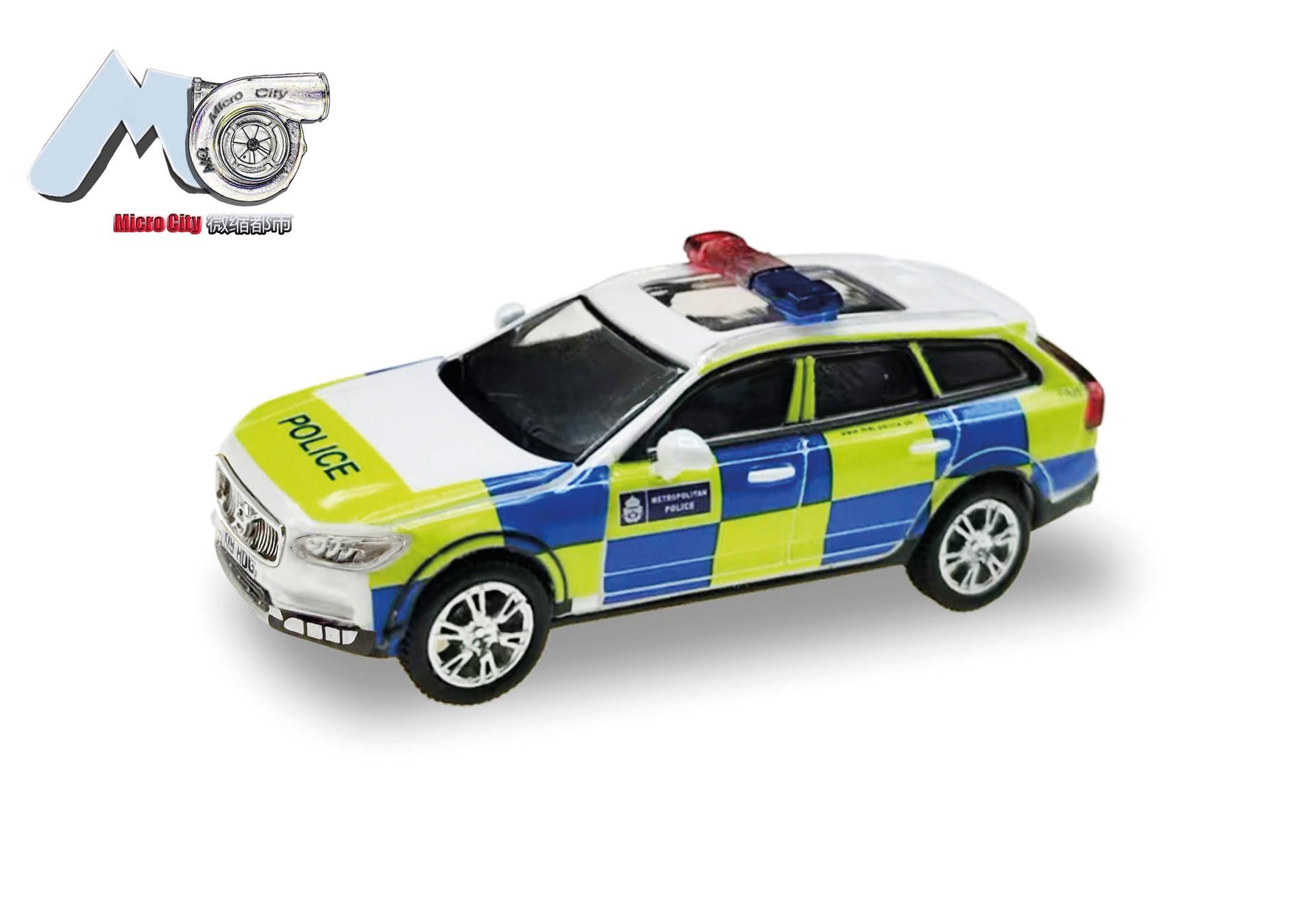[予約]herpa Cars&Trucks MicroCity 1/87 (プラスチック製) ボルボ V90イングランド警察 (2017) (イギリス)