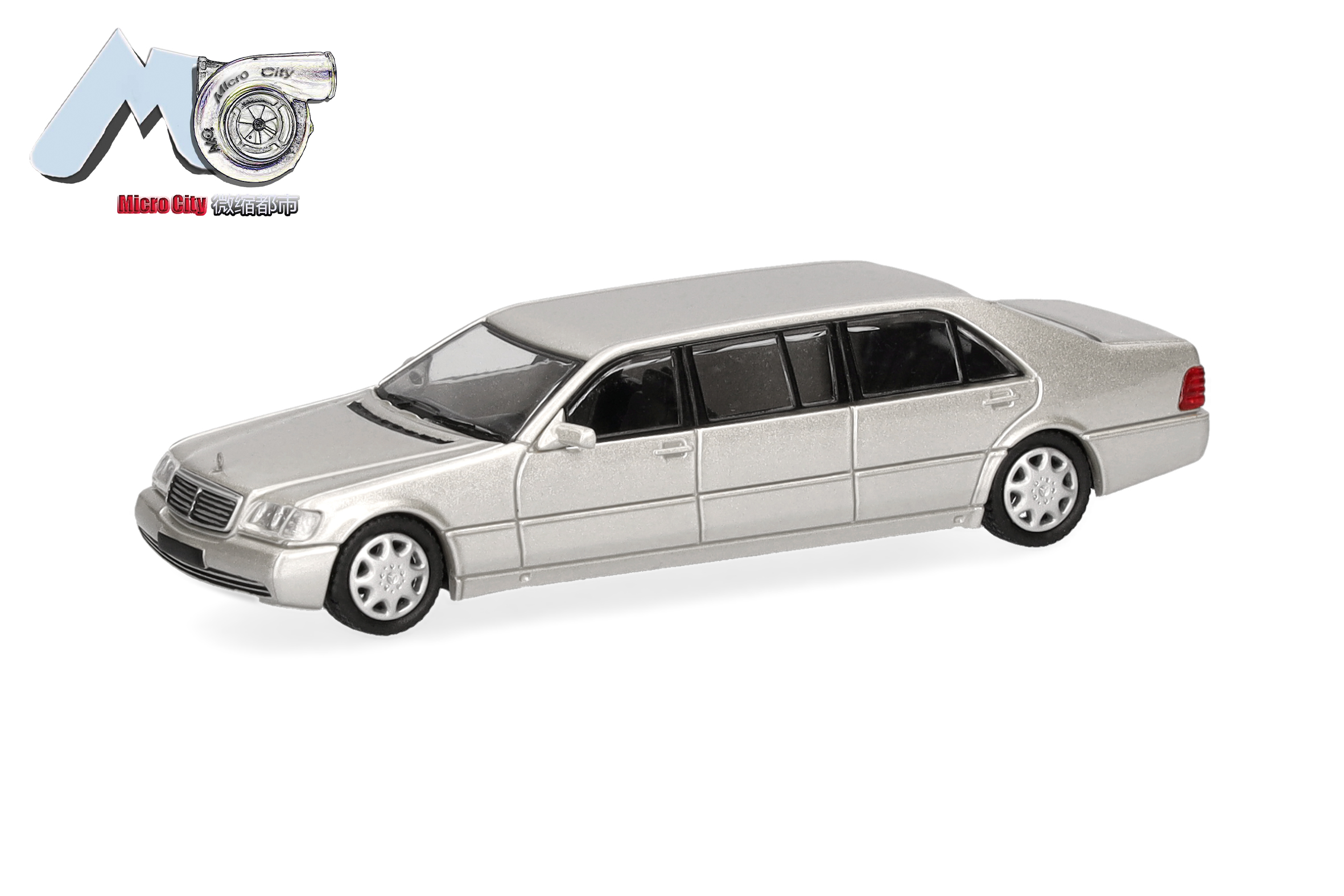 [予約]herpa Cars&Trucks MicroCity 1/87 (プラスチック製) メルセデスベンツ S600 プルマン シャンパン