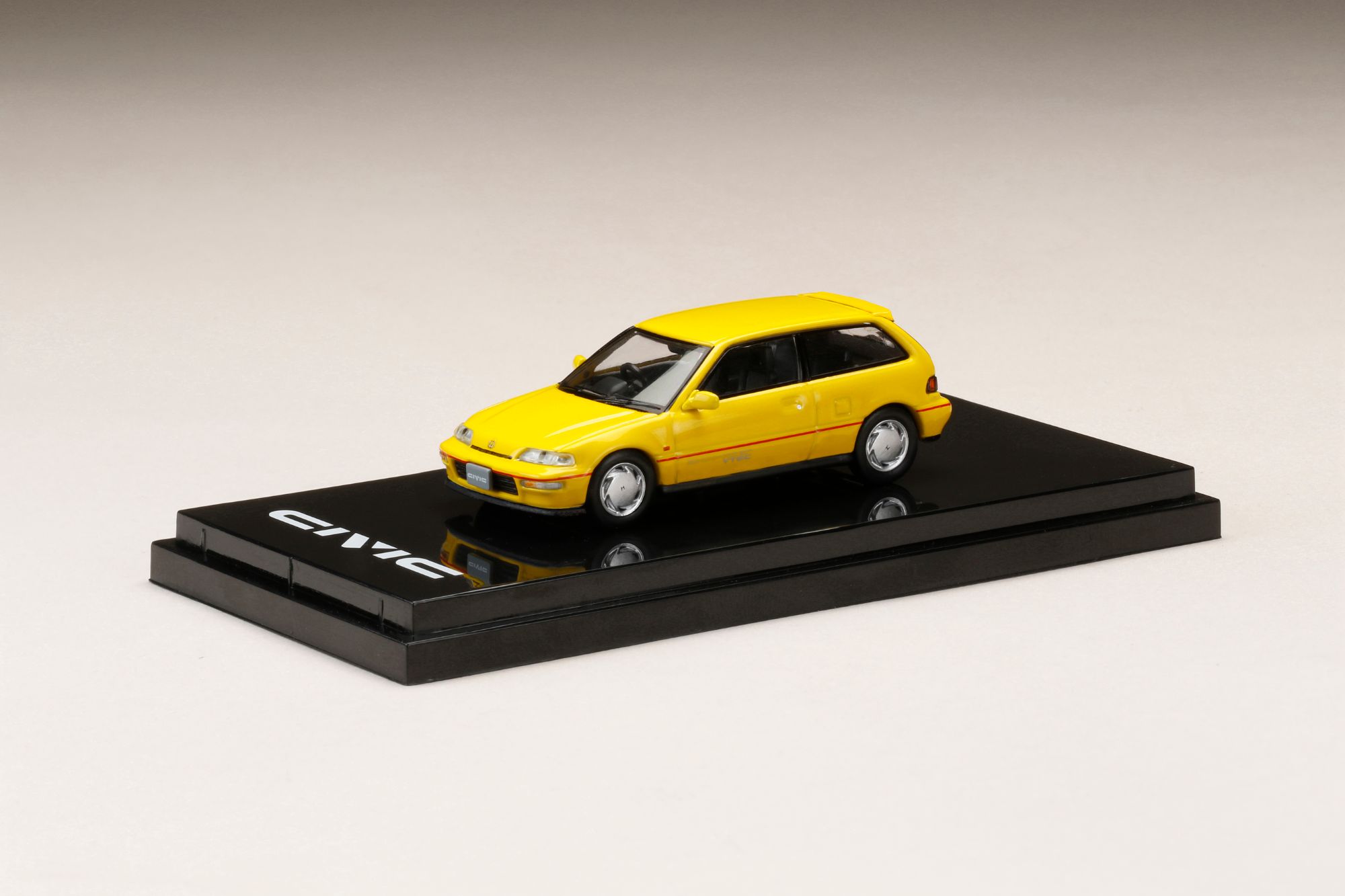 ホビージャパン 1/64 Honda CIVIC (EF9) SiR II イエロー（カスタムカラー）