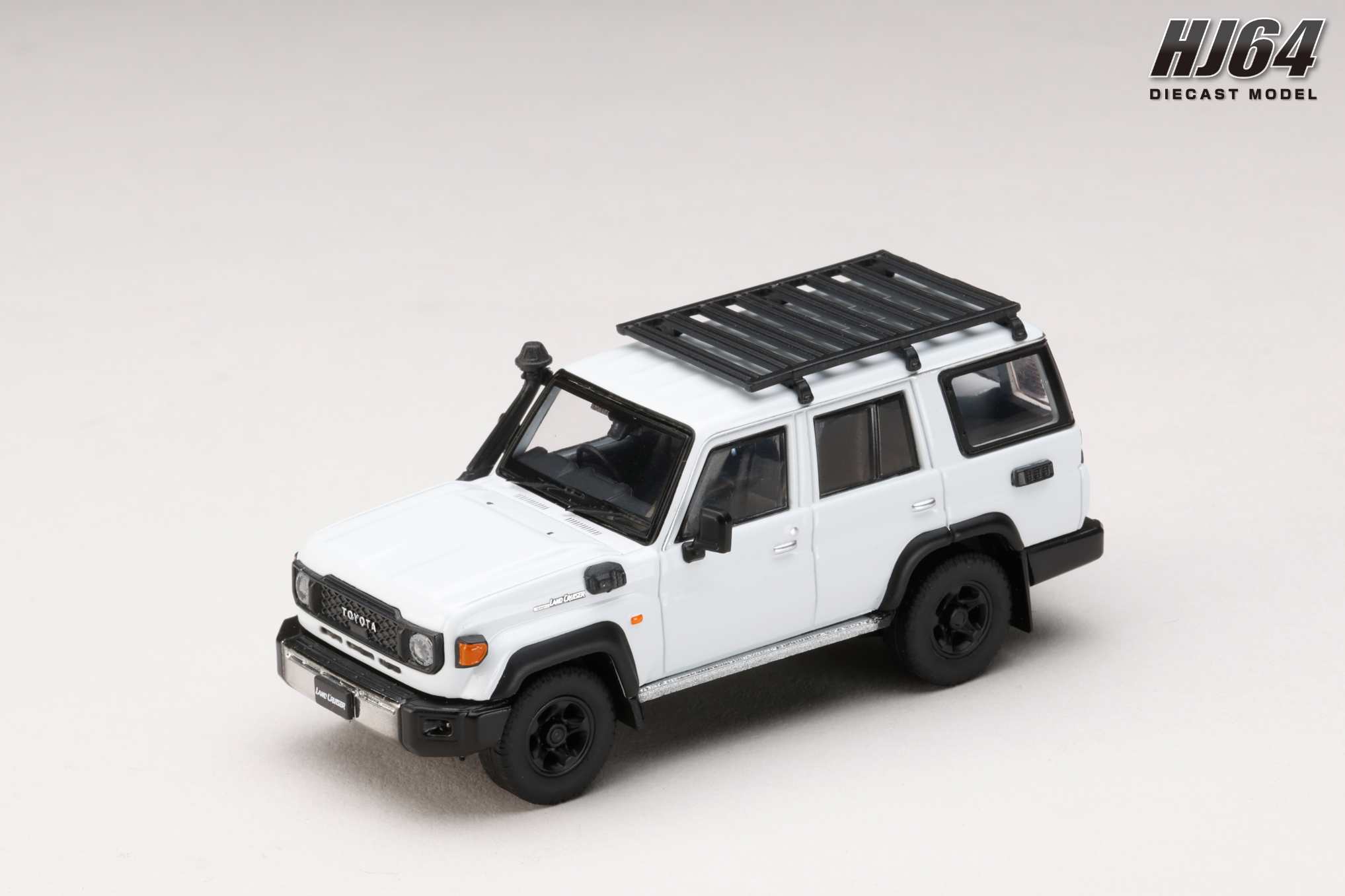[予約]ホビージャパン 1/64 (ダイキャスト製) Toyota LANDCRUISER 70 (GDJ76W) 2023 カスタムバージョン スーパーホワイトII