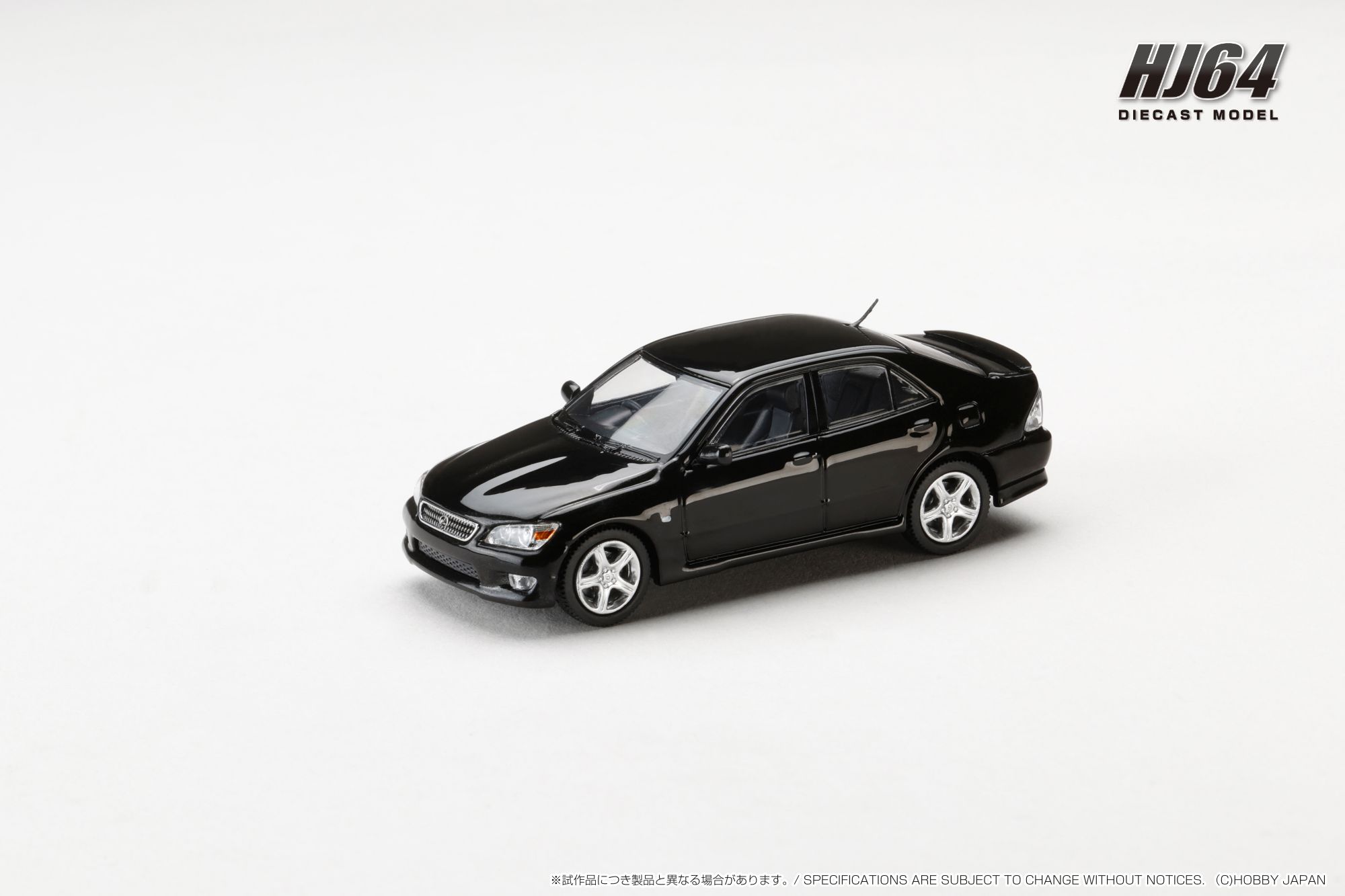 ホビージャパン 1/64 (ダイキャスト製) LEXUS IS 200 (E10) 1999 ブラック
