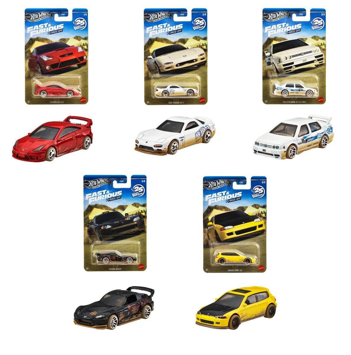 [予約]Hot Wheels 1/64 (ダイキャスト製) ワイルド・スピード テーマ アソート - レースオフ
