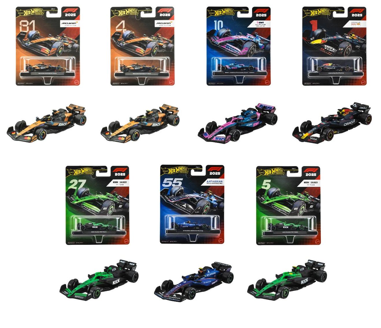 [予約]Hot Wheels 1/64 (ダイキャスト製) プレミアム レース アソートメント