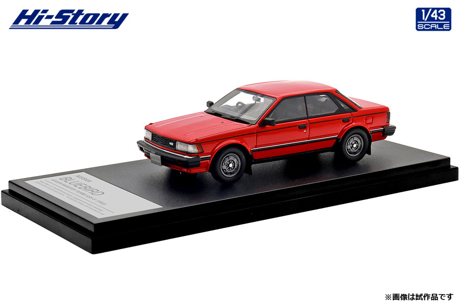 Hi-Story(ハイストーリー) 1/43 (レジン製) NISSAN BLUEBIRD 4DOOR HARDTOP TURBO SSS-S (1983) レッド