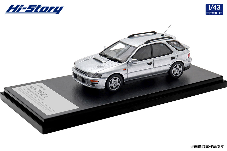 [予約]Hi-Story(ハイストーリー) 1/43 (ダイキャスト製) SUBARU IMPREZA SPORTS WAGON WRX (1993) シルバー
