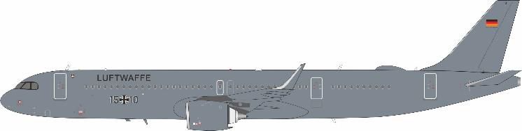 [予約]InFlight Model 1/200 (ダイキャスト製)A321-200NX Germany Air Force 1510