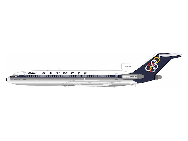 [予約]InFlight Model 1/200 (ダイキャスト製) 727-200 Olympic SX-CBF polished 