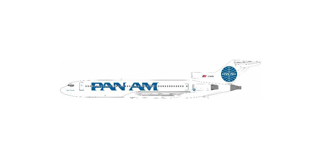 [予約]InFlight Model 1/200 (ダイキャスト製)727-200 Pan American Airways N364PA 
