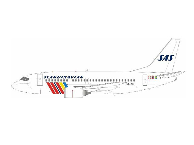 [予約]InFlight Model 1/200 (ダイキャスト製)737-500 Scandinavian Airlines SE-DNL