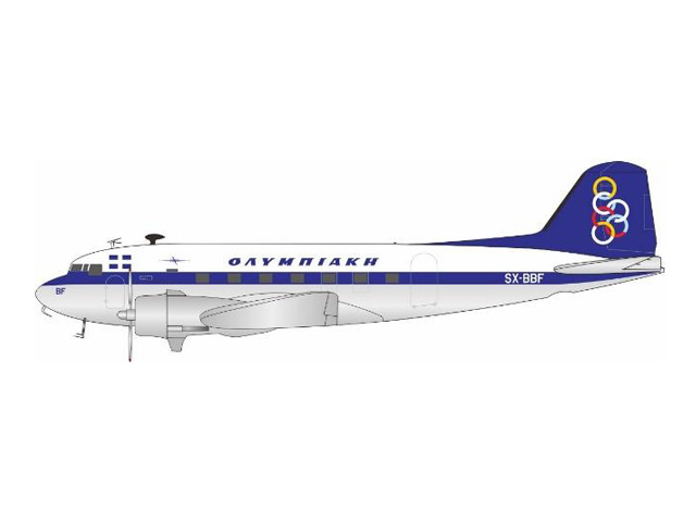 [予約]InFlight Model 1/200 (ダイキャスト製)C-53 (DC-3) Olympic Douglas SX-BBF