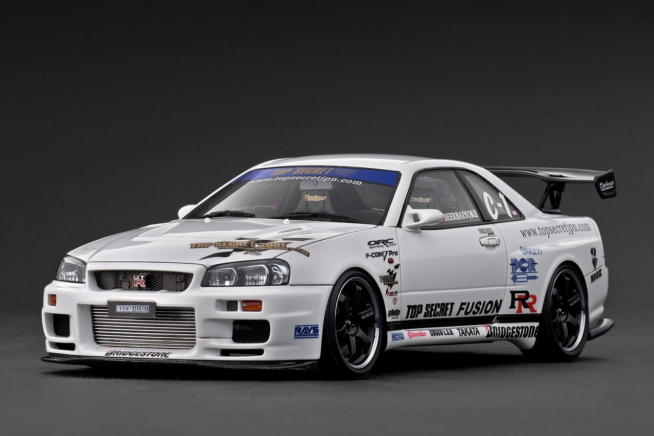 イグニッションモデル TOP SECRET BNR34 1/18 イグニッションモデル 1/18 ニッサン TOP シークレット 34GT-R